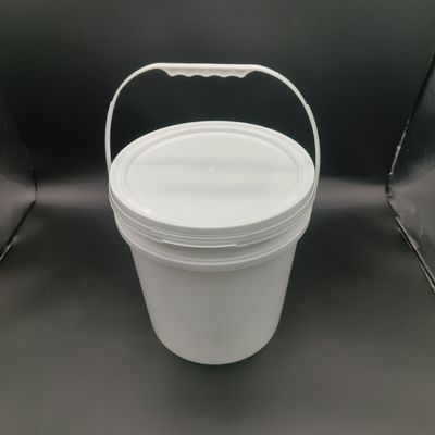 Round PP Plastic Bucket 5 Gallon Polypropylene Buckets With Metal Handle