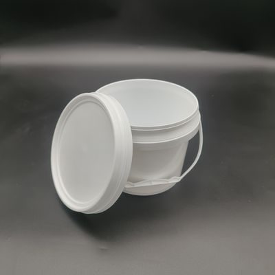 Round PP Plastic Bucket 5 Gallon Polypropylene Buckets With Metal Handle
