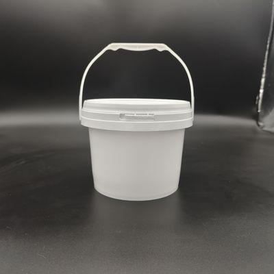 1L-25L PP Food Storage Plastic Buckets With Lids IML Printing