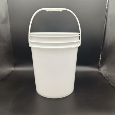 Custom Logo Round Plastic Bucket With Screen Printing / Heat Transfer / IML Printing