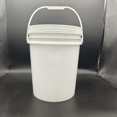 Custom Logo Round Plastic Bucket With Screen Printing / Heat Transfer / IML Printing