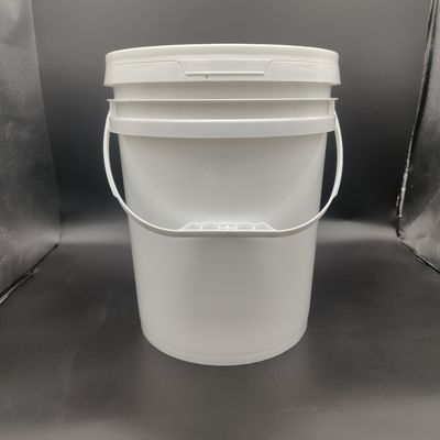 Custom Logo Round Plastic Bucket With Screen Printing / Heat Transfer / IML Printing