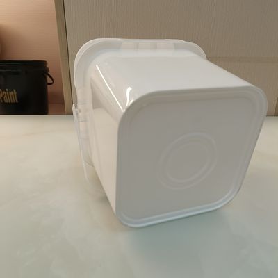 Polypropylene PP 10l Square Plastic Bucket With Lid Non Toxic