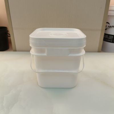 Polypropylene PP 10l Square Plastic Bucket With Lid Non Toxic