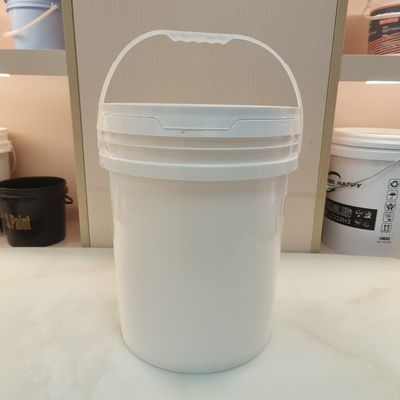 Polypropylene Plastic Bucket 5 Gallon Pails With Lid Acids Chemical Resistance