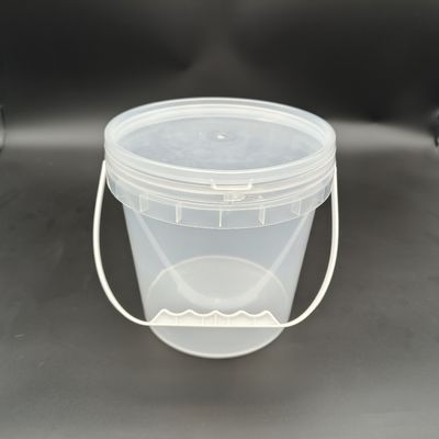 Compression Resistance Transparent Plastic Bucket Clear Plastic Beach Bucket With Plastic Handle