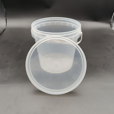 Compression Resistance Transparent Plastic Bucket Clear Plastic Beach Bucket With Plastic Handle
