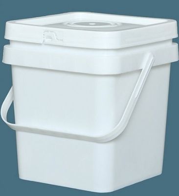 Recyclable Stackable 10 Litre Square Plastic Bucket Leakproof