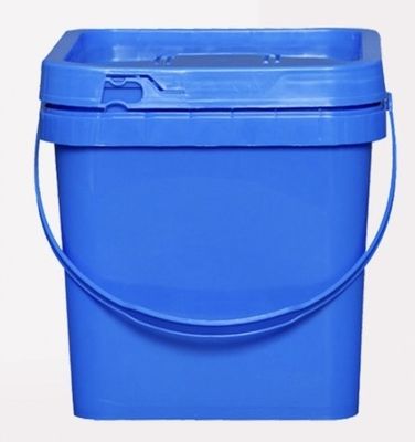 Recyclable Stackable 10 Litre Square Plastic Bucket Leakproof