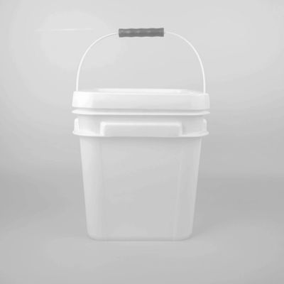 Recyclable Stackable 10 Litre Square Plastic Bucket Leakproof