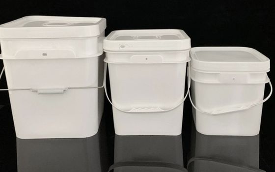 Poly Line Bucket Food Storage Buckets Square Thermal Transfer Screen Printing