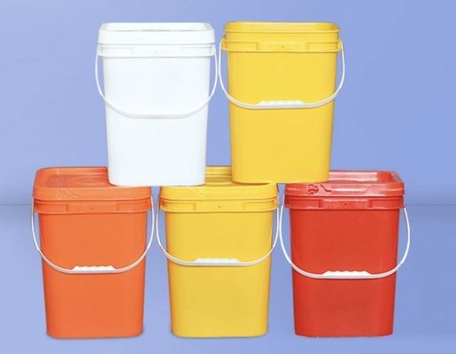 2 Lbs Square Food Storage Plastic Buckets With Lids IML Decoration