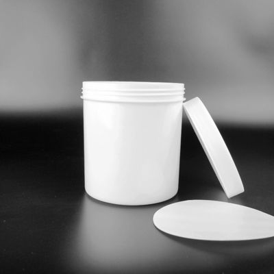 Stackable White Plastic Buckets Pail With Lids For Food Storage