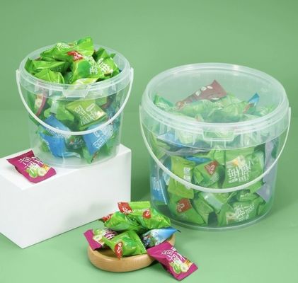 Kitchen 20l White Plastic Food Bucket With Lid Stackable