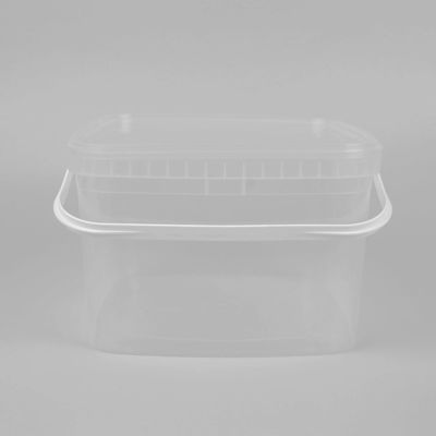 Smooth Surface 5 Gallon Transparent Plastic Bucket IML Decoration