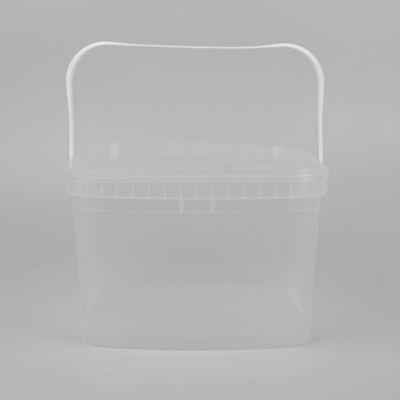 ISO9001 20l Transparent Plastic Bucket With Thermal Transfer Application