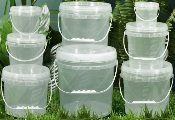 Customizable Transparent Plastic Bucket Clear Storage Buckets OEM ODM
