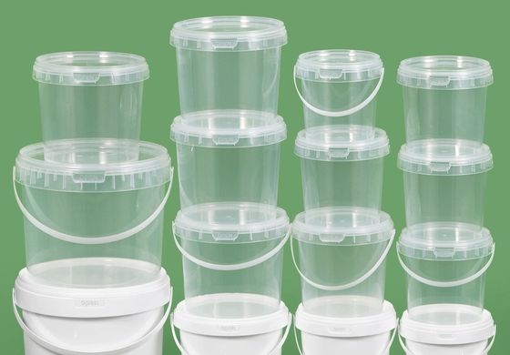 Customizable Transparent Plastic Bucket Clear Storage Buckets OEM ODM