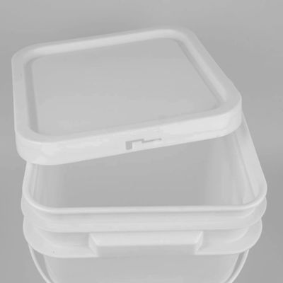 PP Material White Food Grade Buckets Leakproof Airproof Pail With Lid
