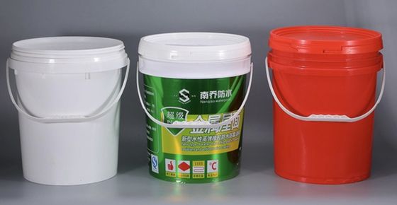 Pouring Spout Lubricant Bucket 20 Litre Plastic Bucket IML Printing