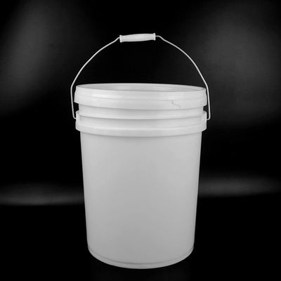 Leakproof White Plastic Oil Bucket With Lid Heat Resistant