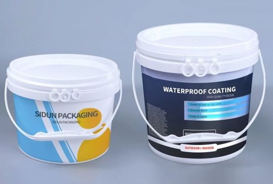 Recyclable 20 Litre Plastic Paint Bucket For Liquid Packaging Solutions