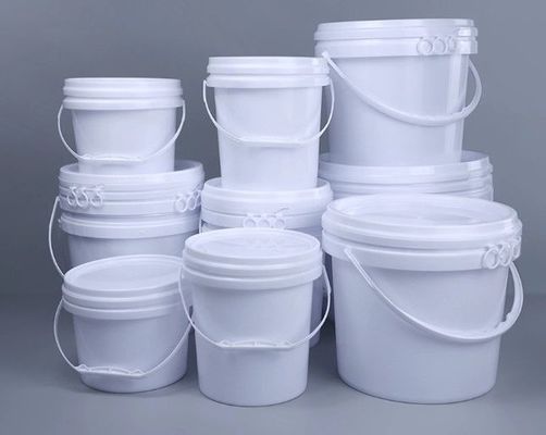 Rust Resistant Large Round Plastic Paint Bucket 1.4mm Thickness