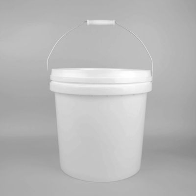 18l Round Plastic Paint Bucket With Handles IML Decoration