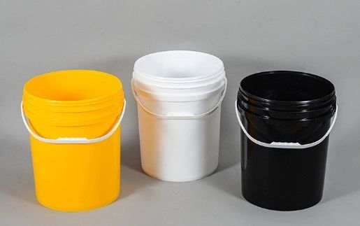 Bpa Free White 5 Gallon Plastic Buckets With Lid For Chemical Powder