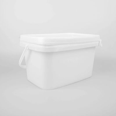 Ergonomic Grip 20l Square Storage Buckets With Lids Rust Resistant