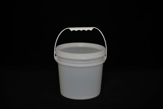 Durable Plastic Bucket with Lid for Food Production and Storage