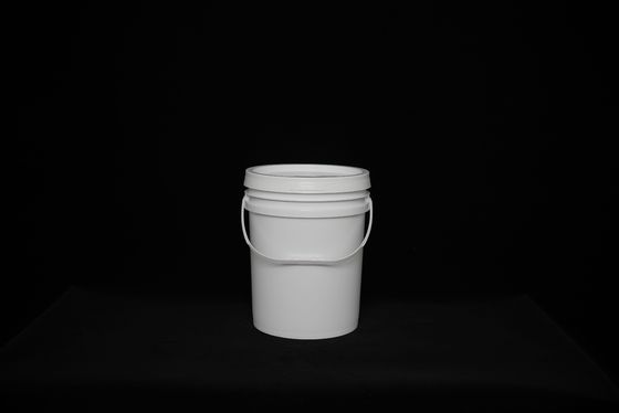 Round White Custom Logo Food Grade Food Storage Bucket Dishwasher Safe / Stackable